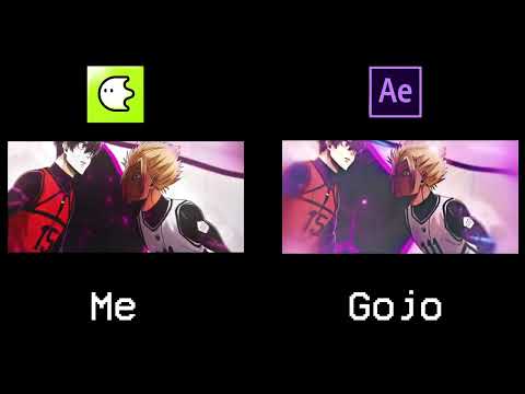 my blurrr app vs after effects | @GOJO Remake [AMV/Edit]