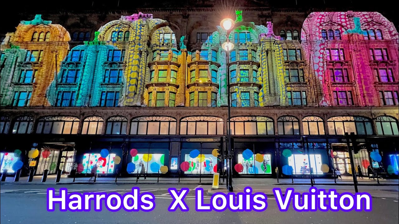 Louis Vuitton Takes over Harrods Façade to Celebrate Launch of Yayoi Kusama  Collaboration