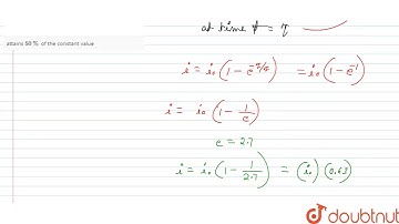 The time constant of an `LR` circuit respresents the time in which the current in the circuit