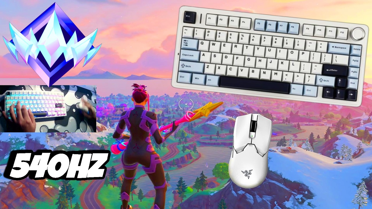 Tzing Aula F75 ASMR🤩 Unreal Ranked 💰 Satisfying Keyboard Fortnite 540 FPS ...