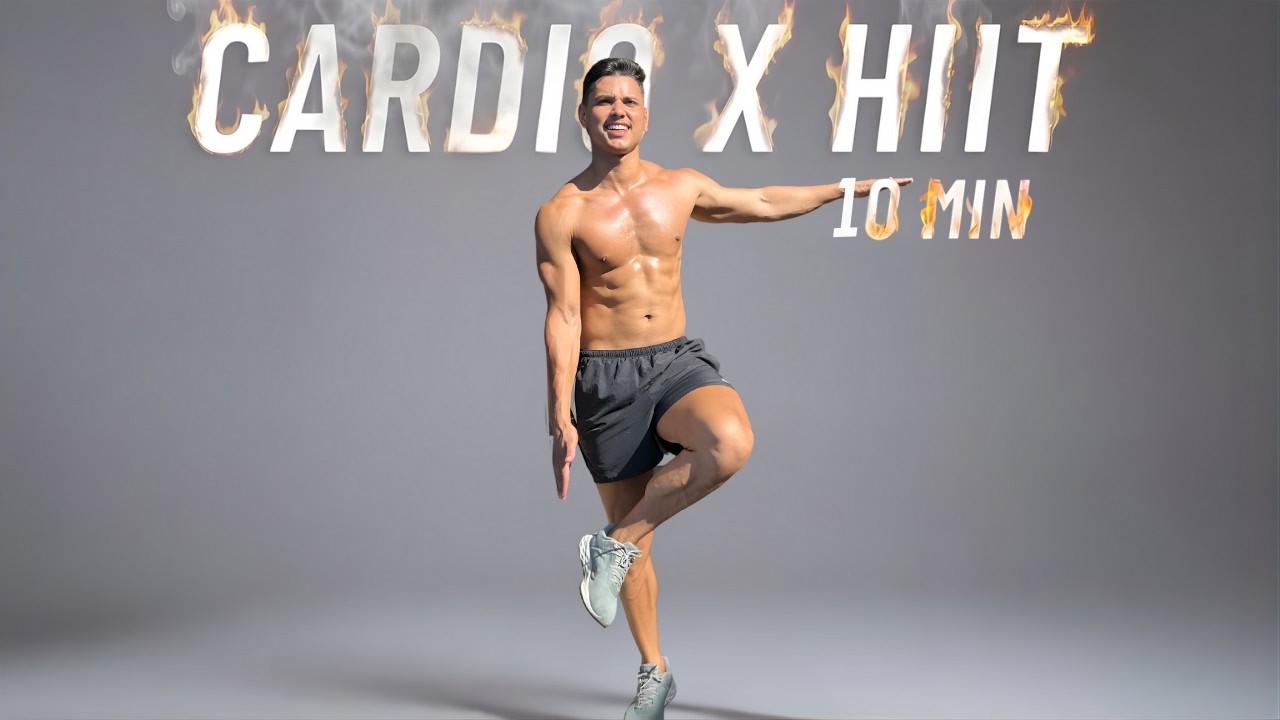 Интенсивная 10-минутная высокоинтенсивная интервальная тренировка (HIIT) - только стоя - для всег...