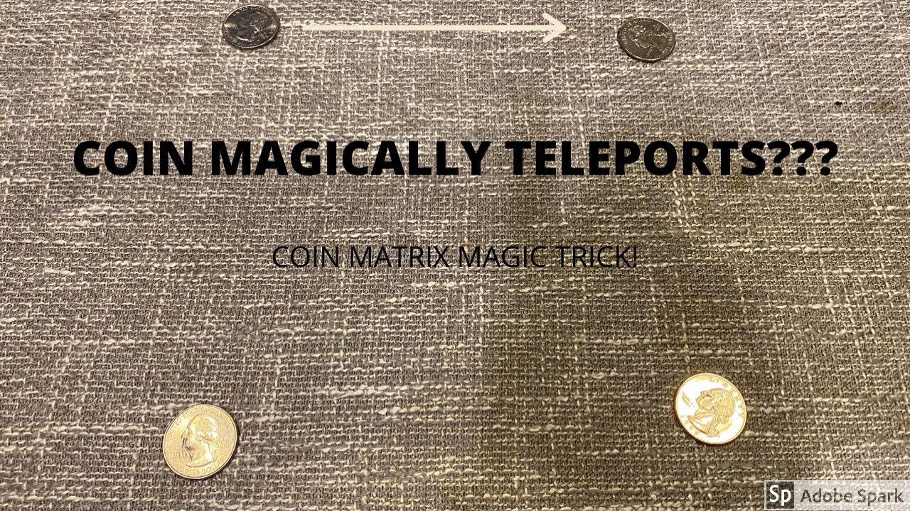 THE COIN TELEPORTS? Coin Matrix Card and Coin Trick! - YouTube