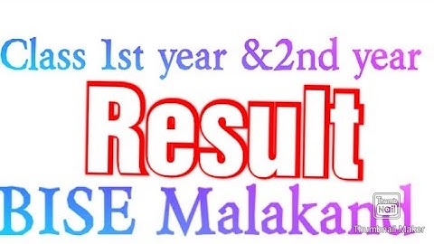 Class 1st year and 2ndyear Results announcement BISE Malakand.