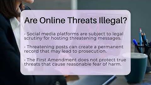 Are Online Threats Illegal? - Everyday-Networking