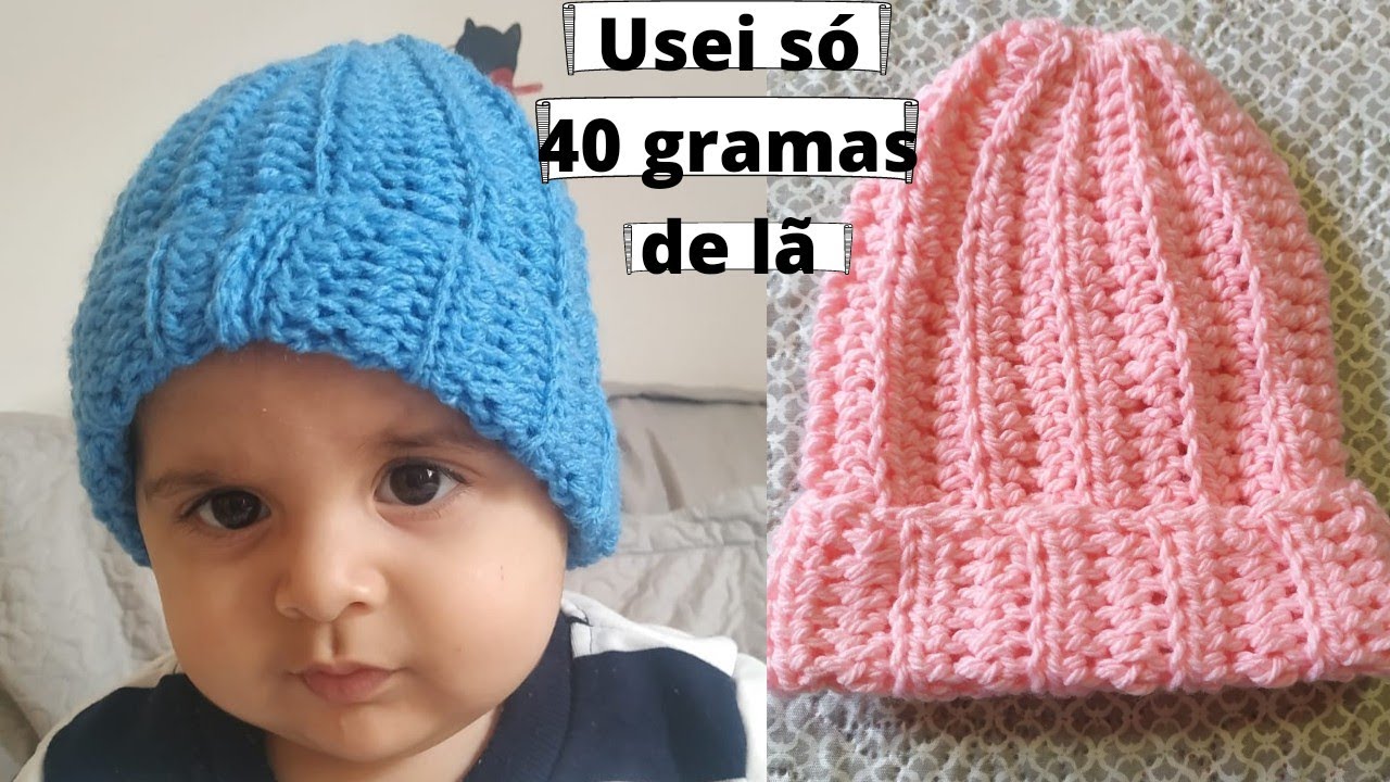 👶 Gorro de croche infantil unisex #gorrodecrocheinfantil