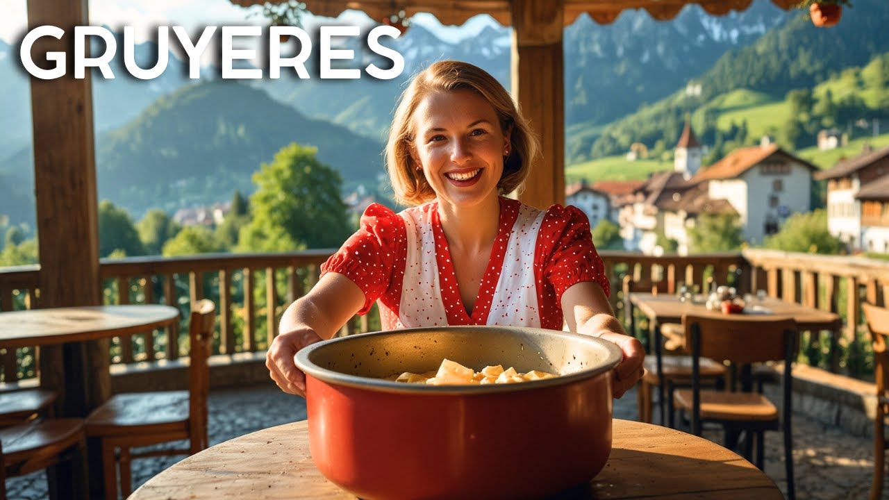 Gruyères, Switzerland 🇨🇭 4K Walking Tour | Fairytale Medieval Town & Famous Cheese 🧀