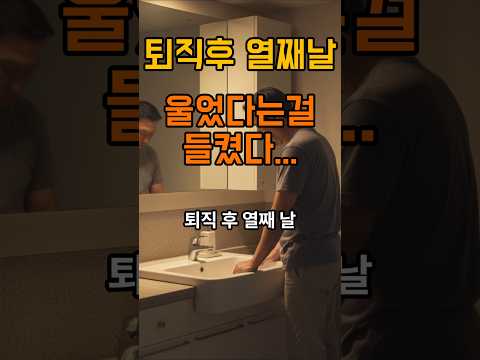 퇴직후 열째날....눈물이 흐르는 가장의 모습을 보며 누구나 말없이 울고 싶은날에..#퇴직후이야기 #시니어드라마 #중년의현실 #가장의무게#은퇴후삶 #아내의위로  #쇼츠드라마