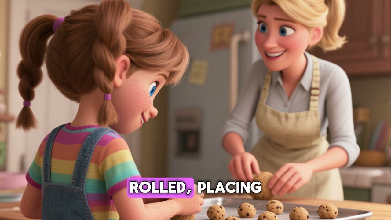 Sophie Helps Her Mom Bake Chocolate Cookies 🍪💖 | Sweet 3D Kids Story | Izzaine Animation Studios