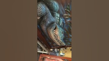 Crocodile Wall Art, My Fourth CNC Project As A Quadriplegic CNC Programmer #shorts