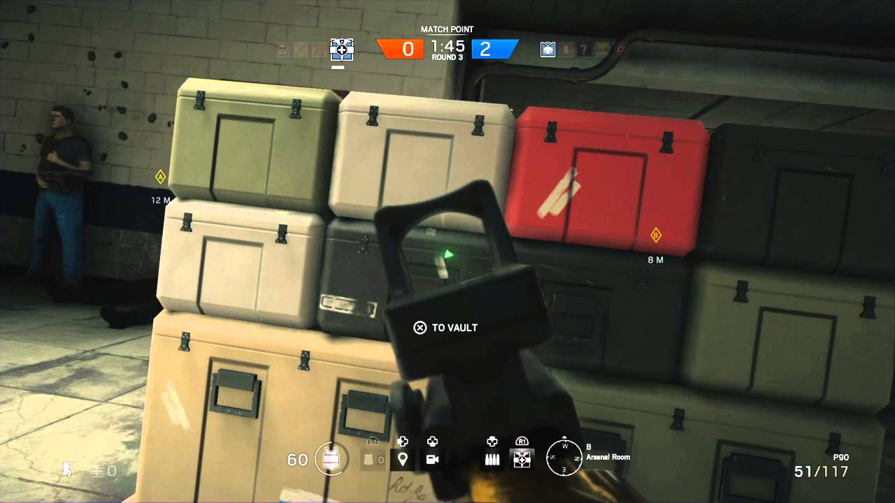 1 vs 3 clutch (Tom Clancys Rainbow 6 Siege) - YouTube