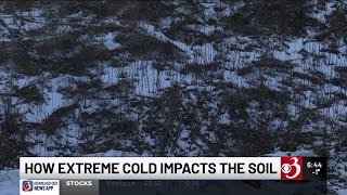 How does extreme cold impact Vermont’s soil?