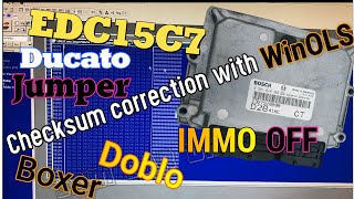شرح إلغاء الايموبليزر EDC15C7 immo off winols checksum correction-Tips and Tricks نصائح والحيل