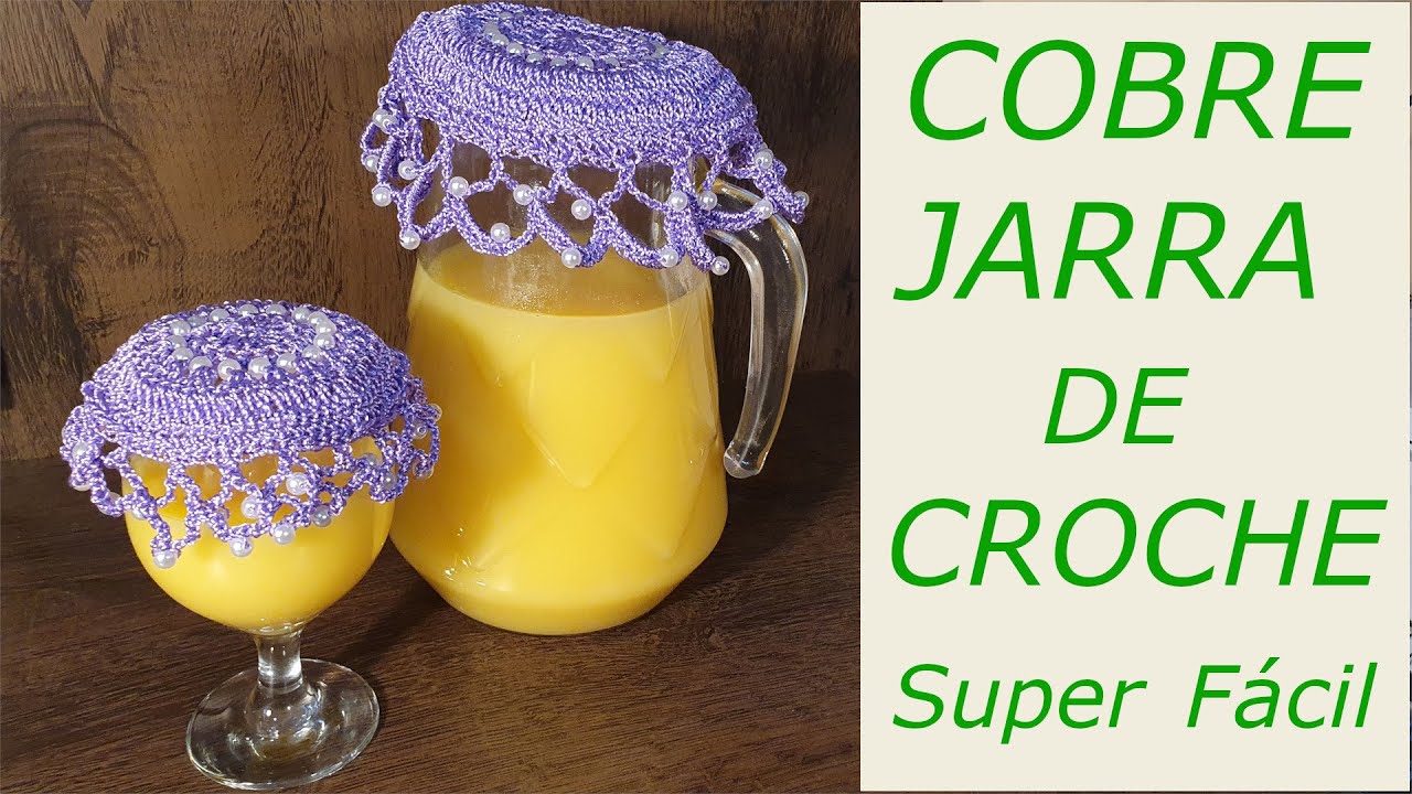 COBRE JARRA de CROCHE - Passo a passo de como fazer essa peça delicada Super Fácil e Rápido.
