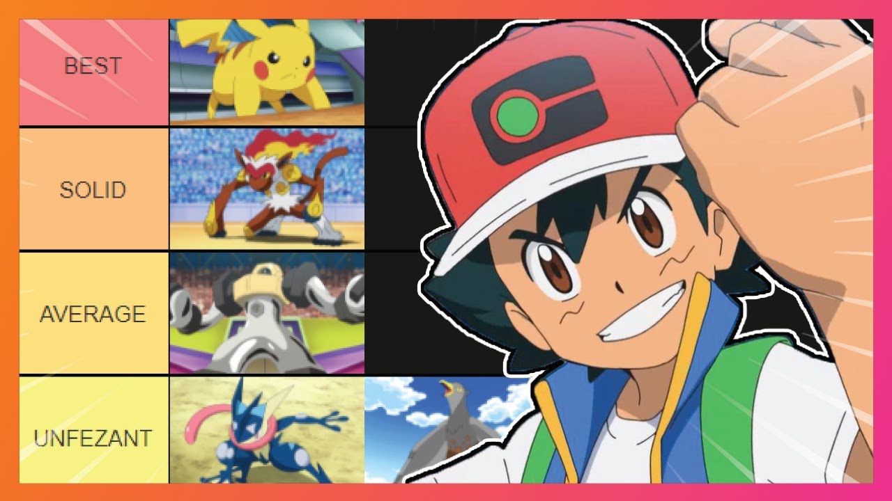 Tier List #56 - Pokémon de Ash Ketchum 