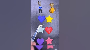 Zootopia color mixing Part 23 #colormixing #satisfying #shorts #diy#trending