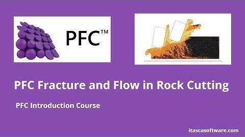 PFC Training - Fracture and Flow in Rock Cutting: System Behavior Example