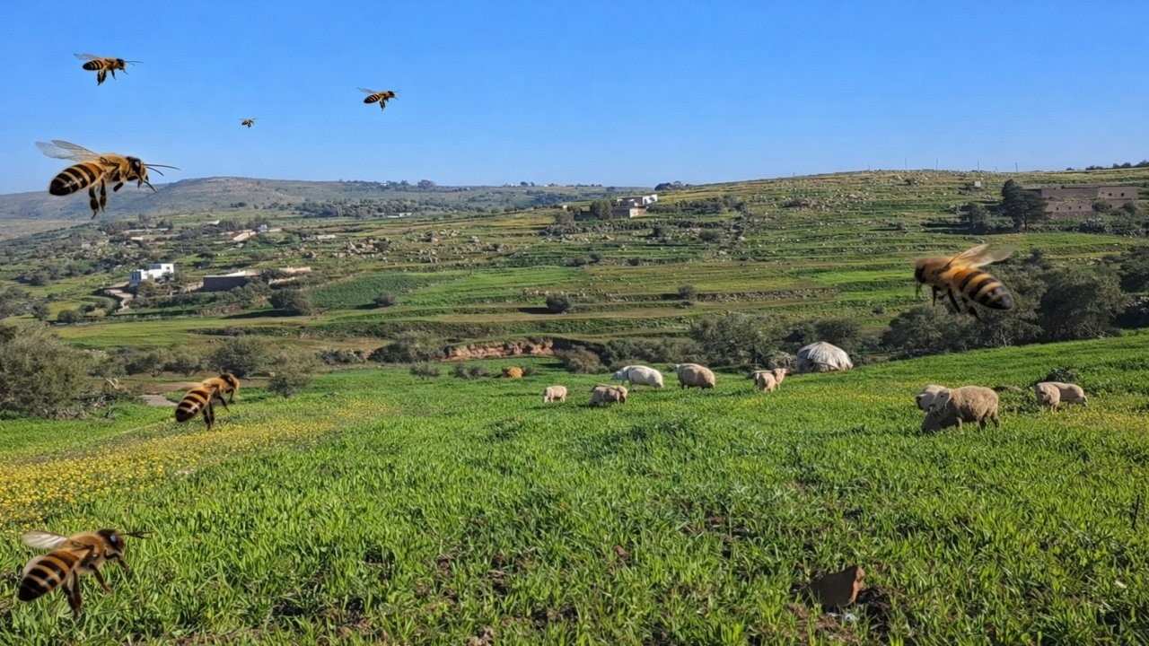 جولة ساحرة في بني سيدال الجبل… وهجوم مفاجئ ديال سرب نحل! 🐝