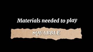 Celebrity “SQUABBLE” (Board games or indoor games)| Ma. Theresa Sergio. BSCE 2B Wealth