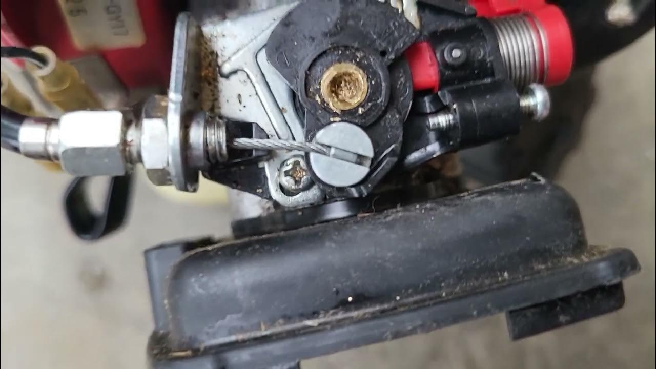 Kawasaki Trimmer Only Runs With Choke after it fell YouTube