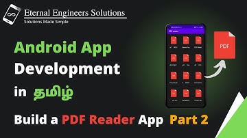 How to view the PDF files in android studio in tamil Part 2 | PDF reader App development | EES
