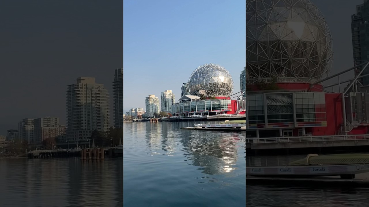 Riding the Aquabus ferry in British Columbia, Canada 