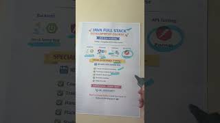Java full stack development course online course html css spring boot angular Java script