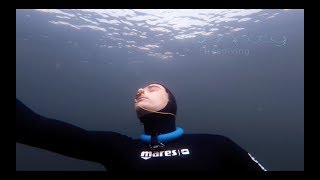 deep freediving in Cornwall