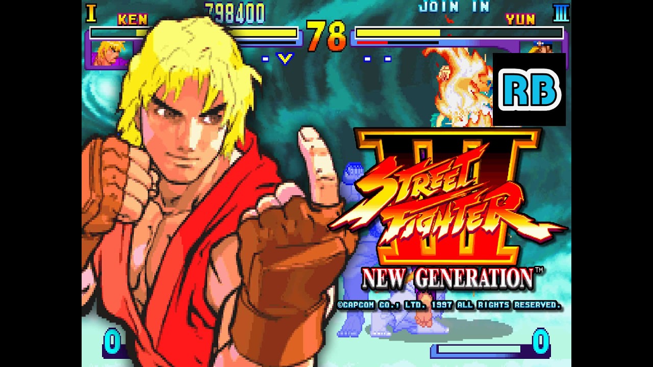 1997 [60fps] Street Fighter III (Asia) Ken Hardest ALL - YouTube