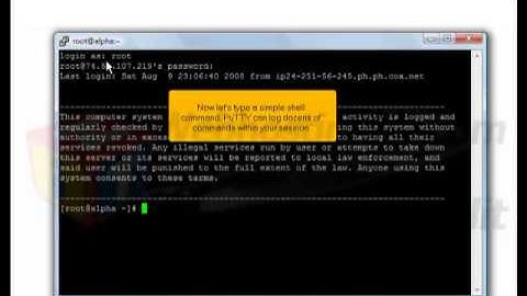 How to create a log file of your Putty session