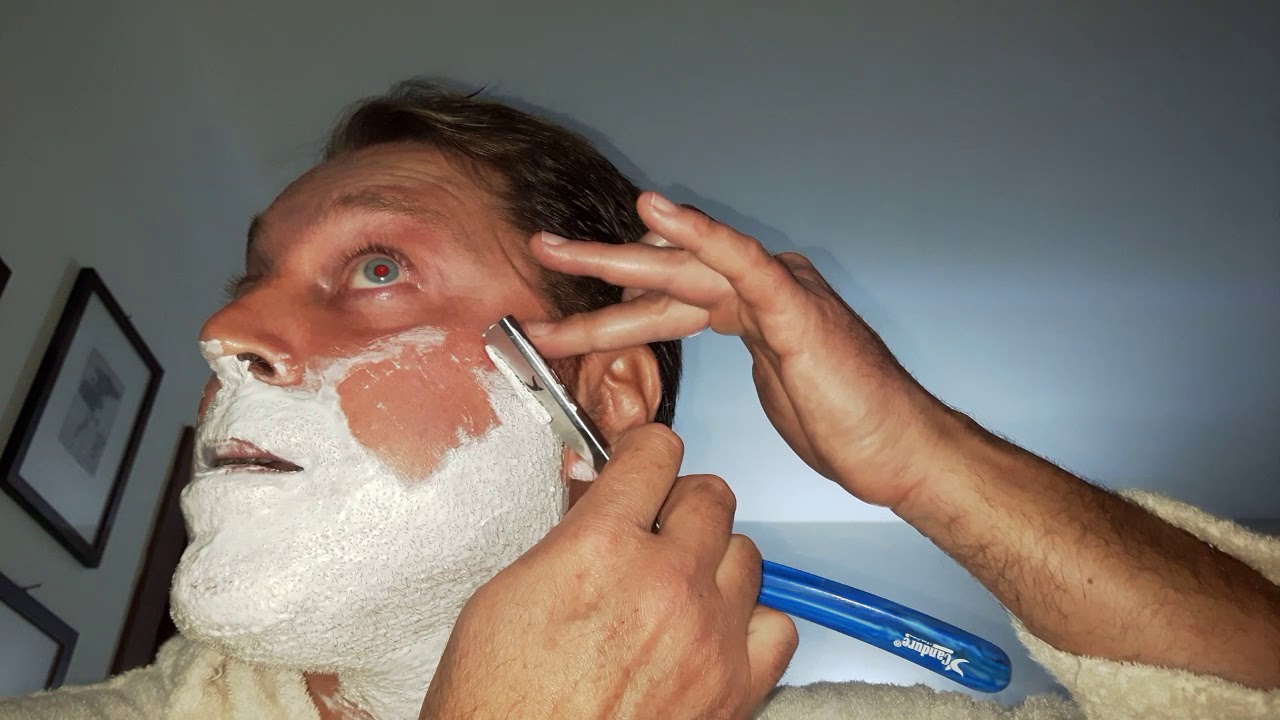 ASMR Self shave self made straight razor vol 5 YouTube