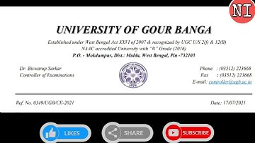 3rd Year Form of all colleges under Gaurbanga University will be launched from tomorrow