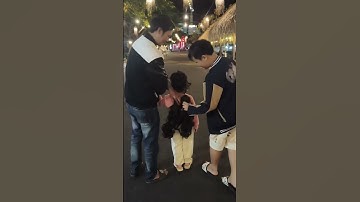 Ba cha con ngoặm tóc giả đẹp dạo phố đêm #tocngoam #hairstyle