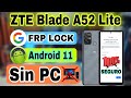 ZTE BLADE A52 LITE FRP BAYPASS | Android 11 | Sin PC | No Apps 🔥 GRATIS 👌