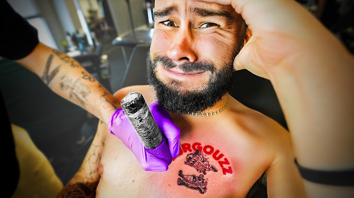 JE ME SUIS TATOUÉ LE LOGO BURGOUZZ CONTRE UN ENORME CHEQUE ...