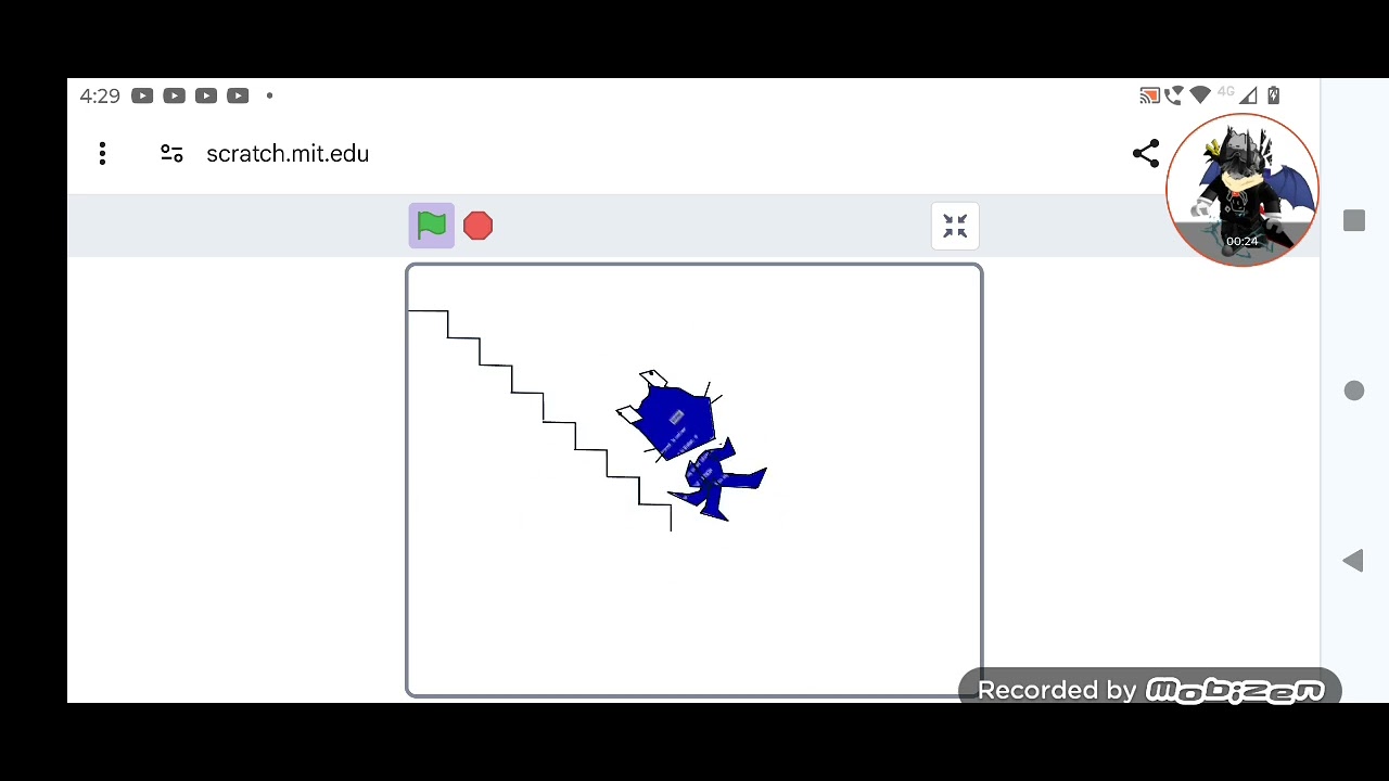 [LOUD!!!!] scratch cat falls down the stairs - YouTube