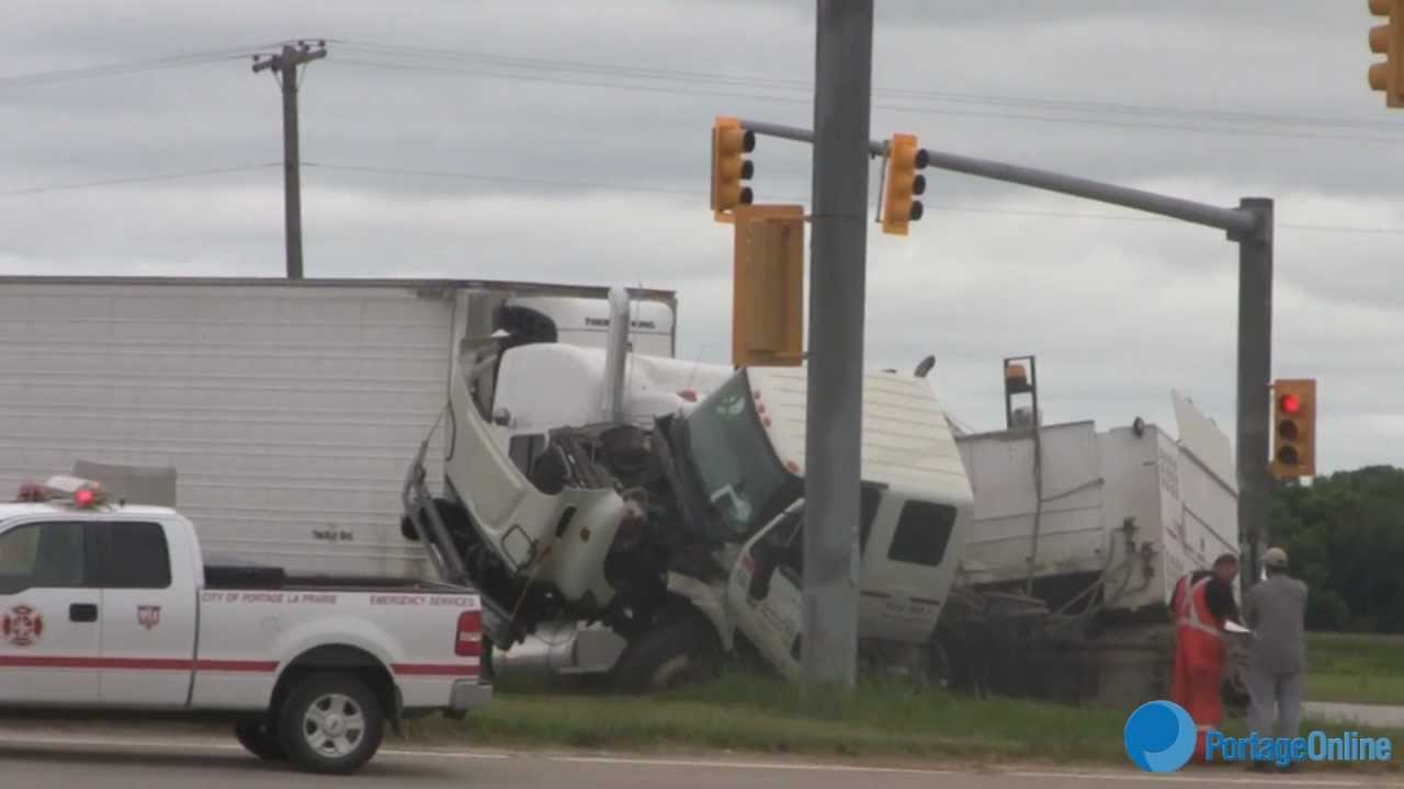 2 Vehicle Accident West of Portage la Prairie. YouTube