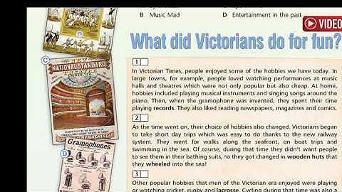 grade 9 what victorians do for fun