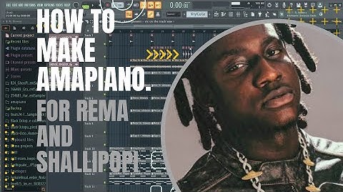 How to make an amapiano beat rema and shallipopi for new beginners | FL studio tutorials