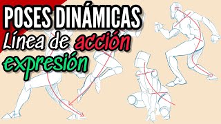 POSES DINÁMICAS / LÍNEA DE ACCIÓN Y EXPRESIÓN / tutorial de dibujo / anatomía / el torso #dibujo