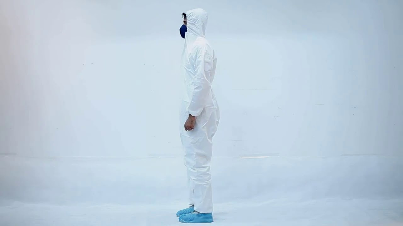 Coverall Disposable Isolation Suit Chemical Protective clothing Hazmat Suits