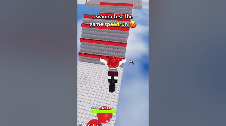 I wanna test the game speedrun! 😡💢#roblox #shorts