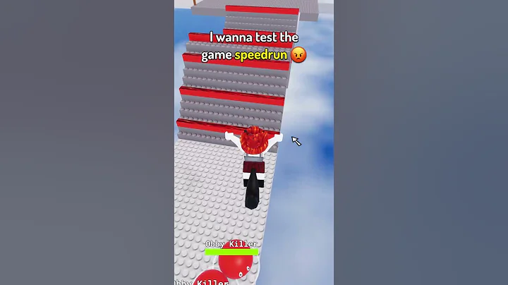 I wanna test the game speedrun! 😡💢#roblox #shorts thumbnail