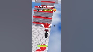 I wanna test the game speedrun! 😡💢#roblox #shorts