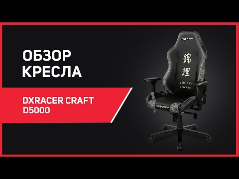 Игровое кресло DXRacer Craft CRA/D5000 - уникальный дизайн, топовая эргономика!