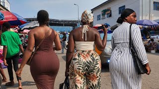 SINGLE AFRICAN LADIES IN GHANA TURNING HEADS - Travel and Cultural Vlog | 4K Walk Tour