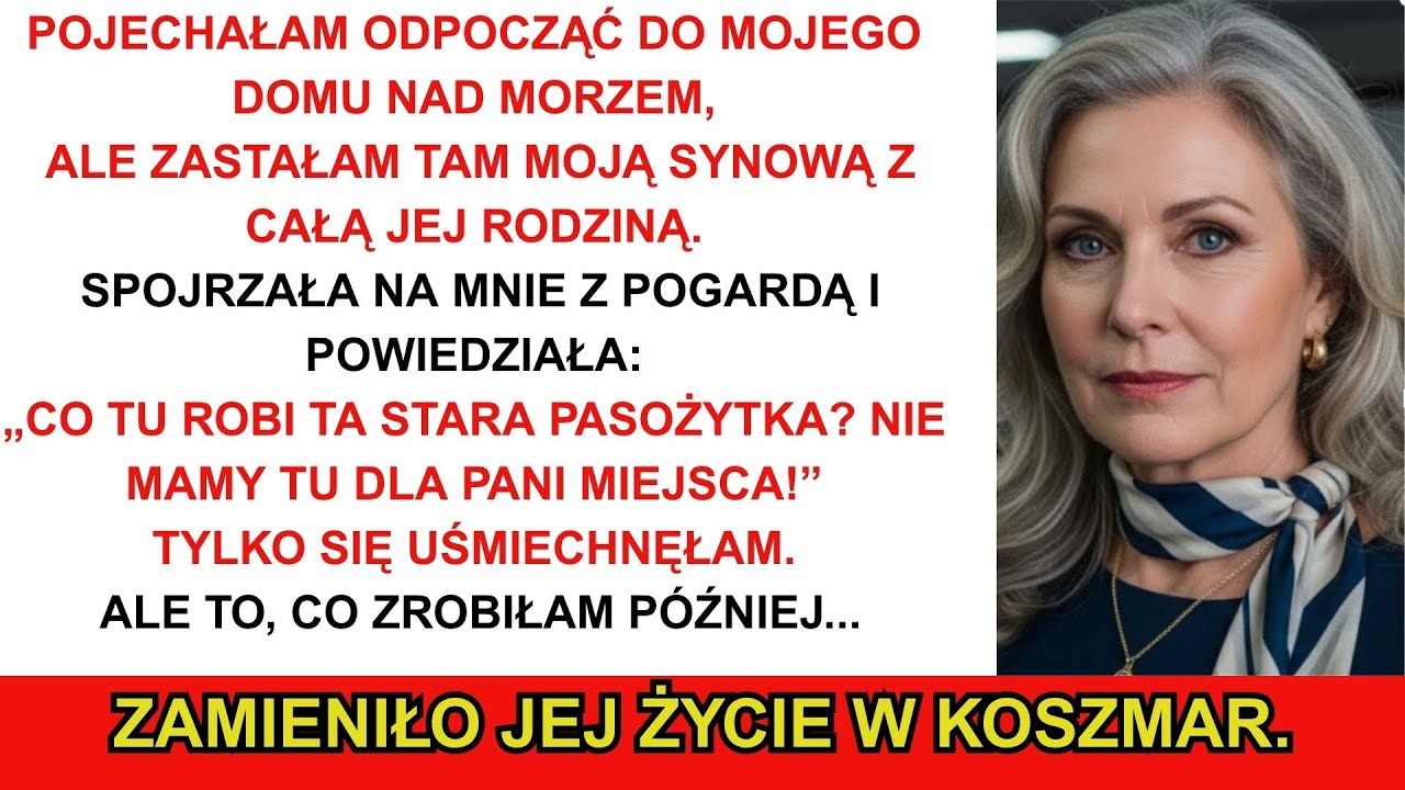 „Nie mamy tu miejsca, stara pasożytko! Wynoś się!” — krzyknęła synowa, wyrzucając mnie z mojego domu