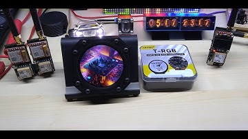 2.1" Round Touch Display #LILYGO T-RGB based on the #ESP32-S3 Demo Code by #Hayri with Custom Case