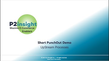 P2Insight  | Punchout Catalog Shopping for Maximo