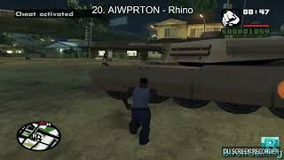 Unknown 20 cheats for GTA San Andreas screenshot 3