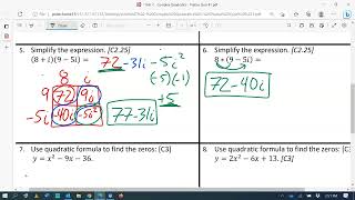 Unit 7 Practice Quiz #1